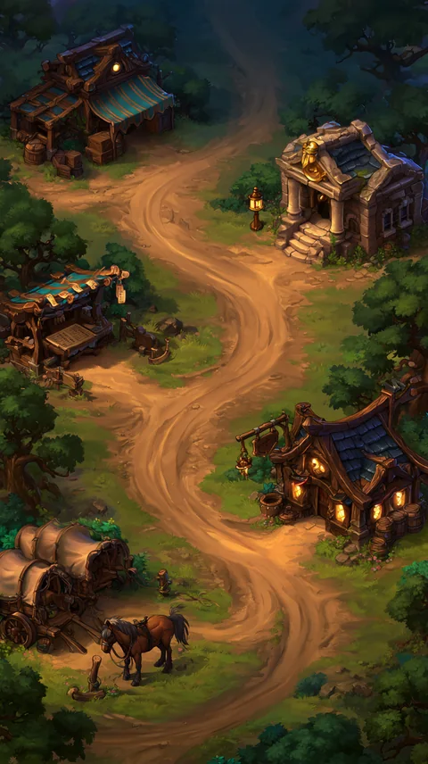 Merchant's Rest — current game location artwork
