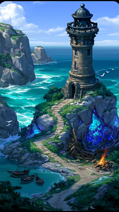 Saltspire Beacon — current game location artwork