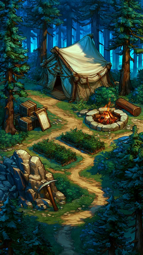 Starter Camp — current game location artwork