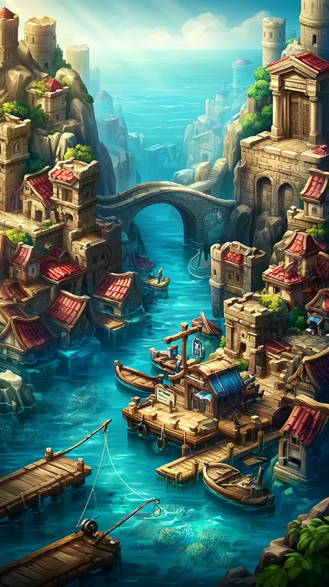Sunken Harbor — current game location artwork