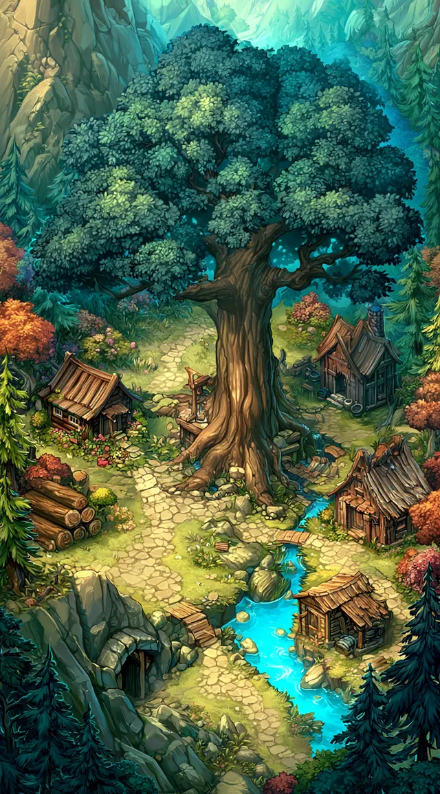 Ancient Forest location art
