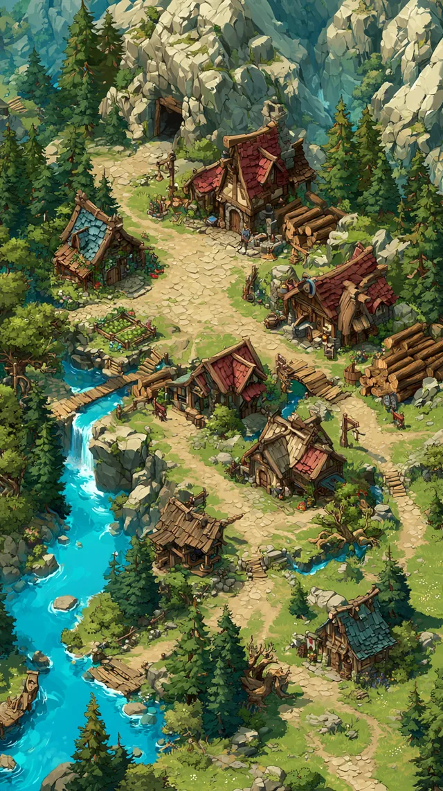 Human Village location art