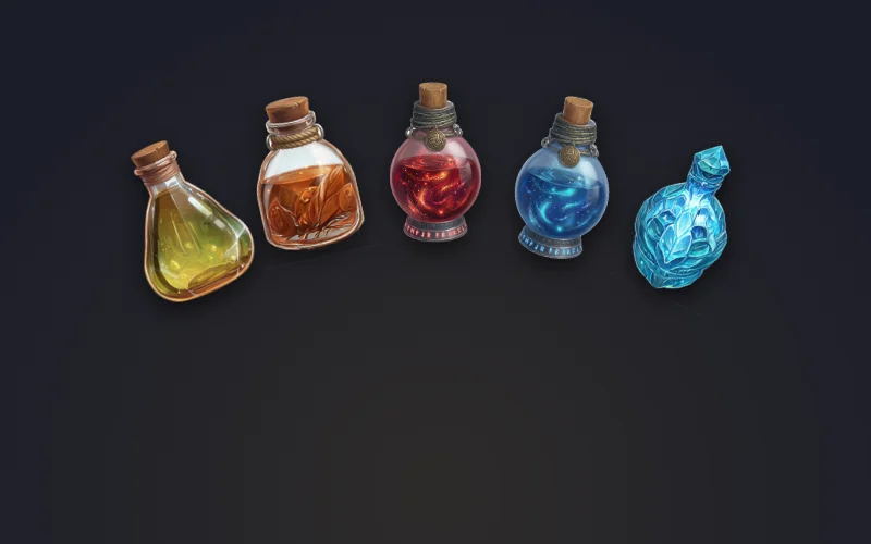 In-game screenshot of alchemy crafting